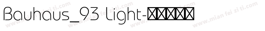 Bauhaus_93 Light字体转换